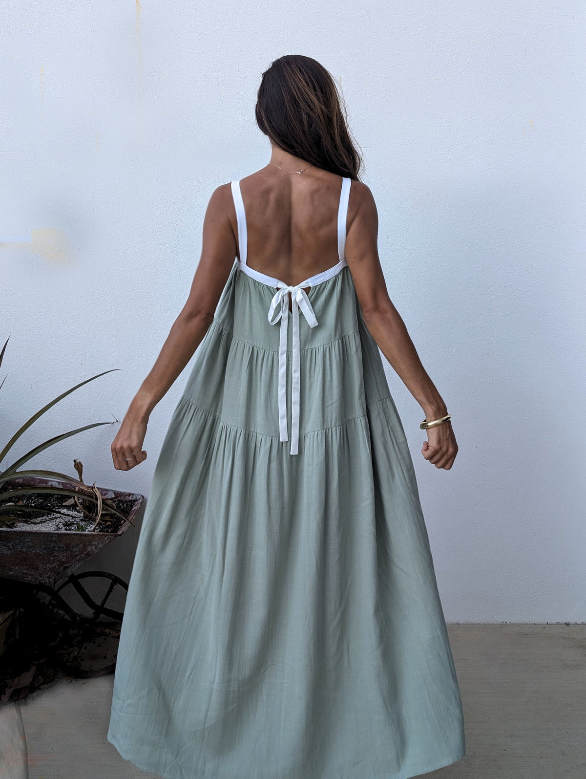 FLORENCE MAXI DRESS ~ SAGE