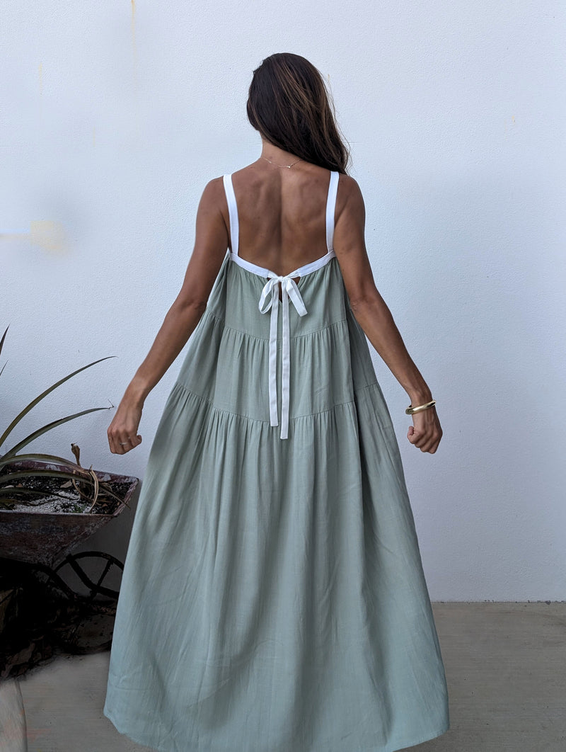 PRE-ORDER ~ FLORENCE MAXI DRESS ~ SAGE