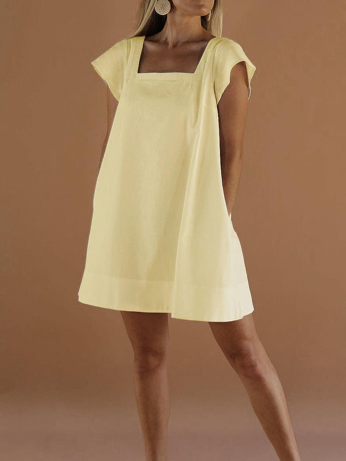 PRE-ORDER ~ ALBA MINI DRESS ~ BUTTER