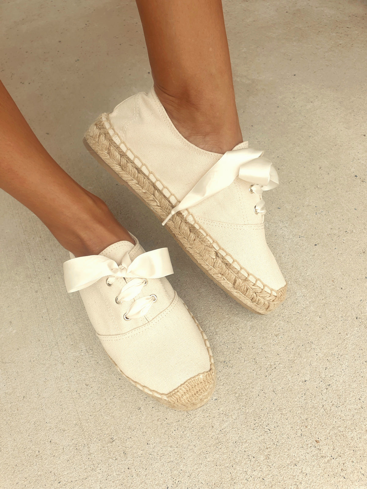 Lacey Espadrille Sneakers ~ Beige