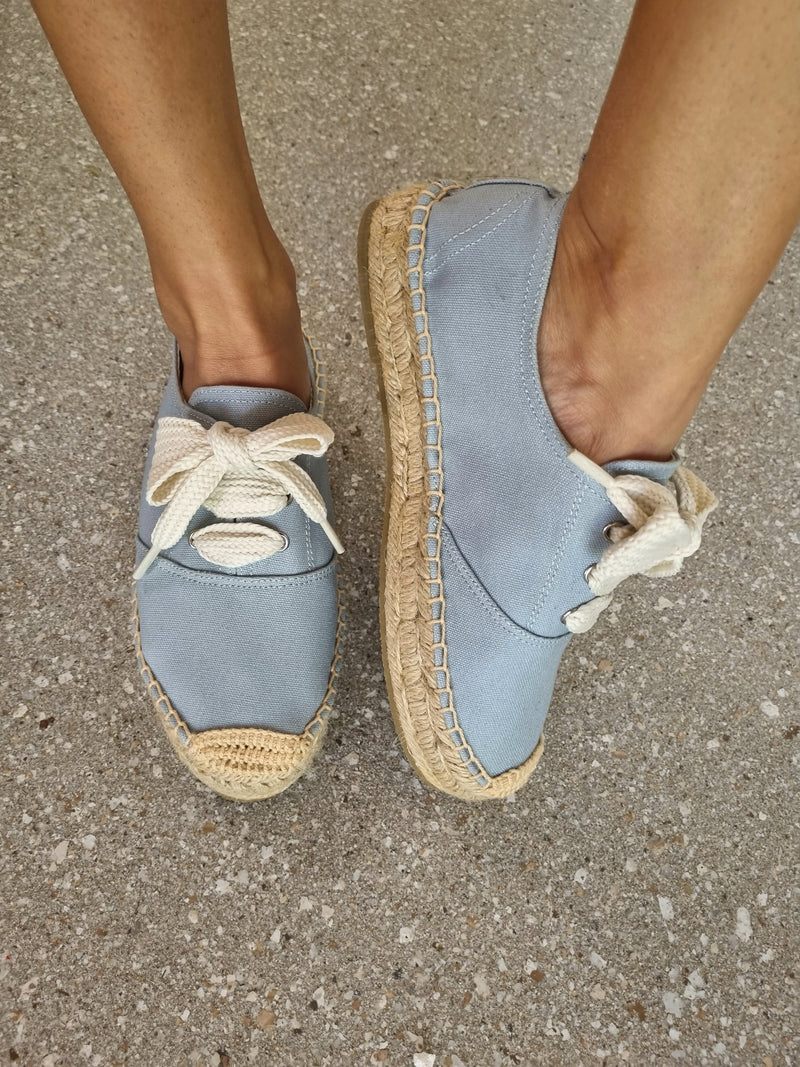 Lacey Espadrille Sneakers ~ Sky Blue