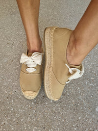 Lacey Espadrille Sneakers ~ Almond