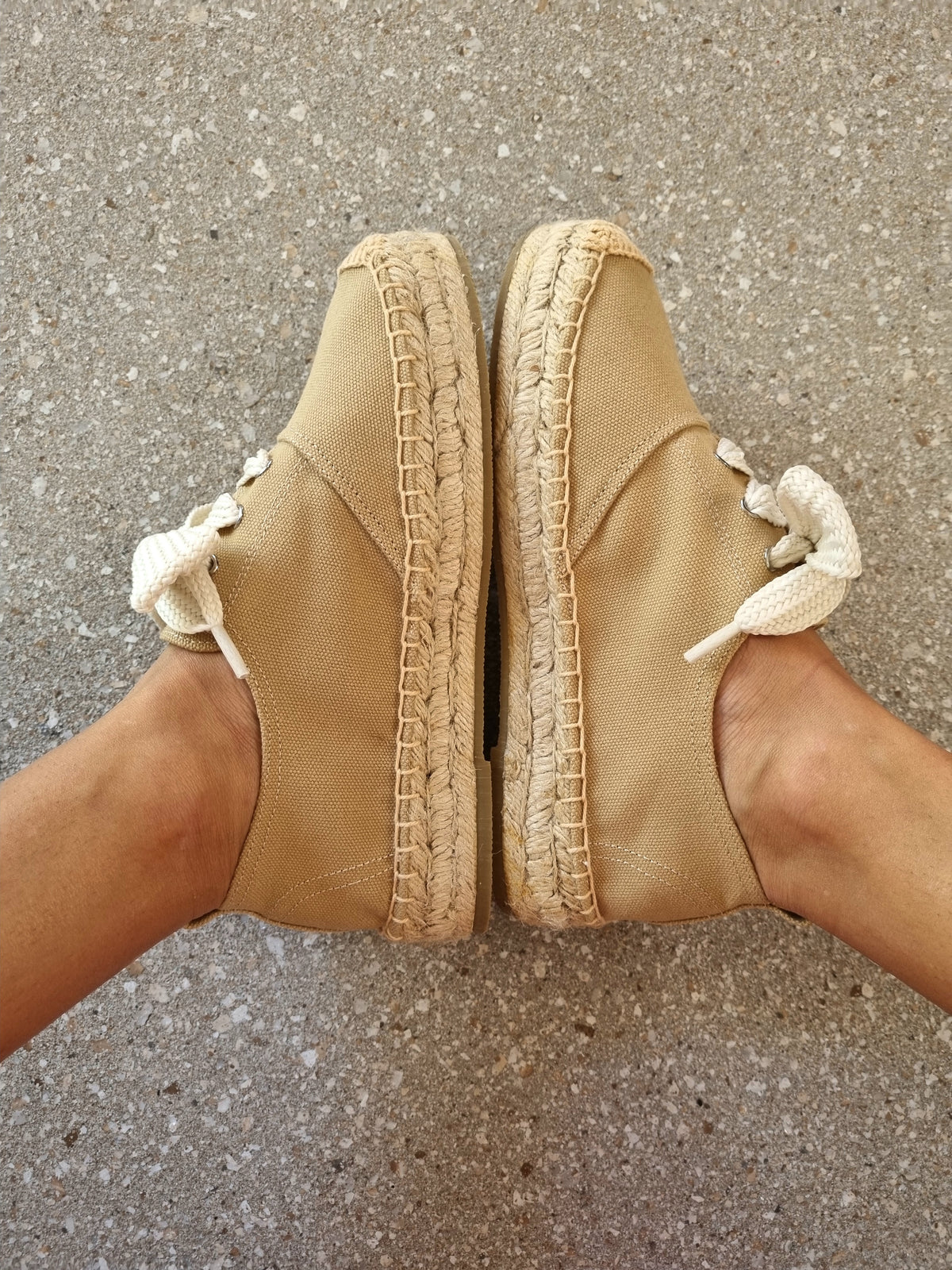 Lacey Espadrille Sneakers ~ Almond