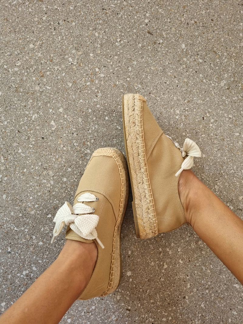 Lacey Espadrille Sneakers ~ Almond
