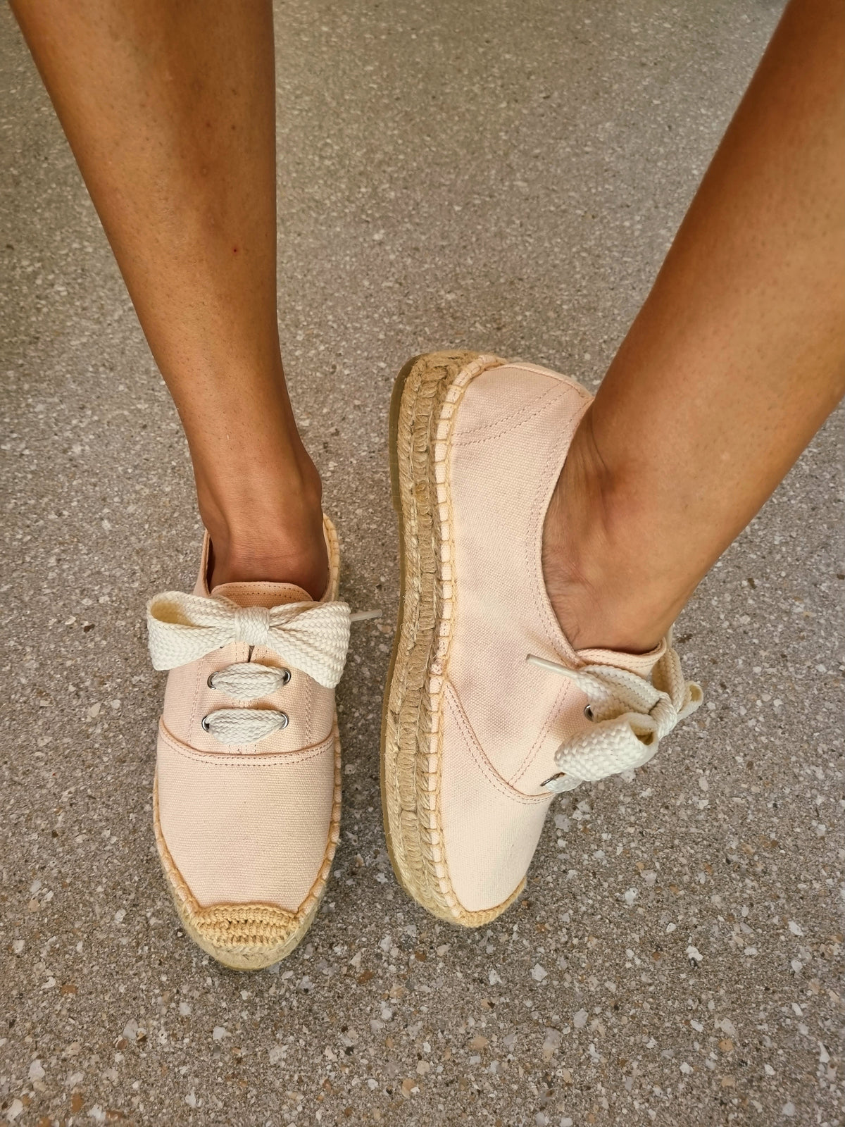 Lacey Espadrille Sneakers ~ Peach