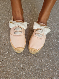 Lacey Espadrille Sneakers ~ Peach