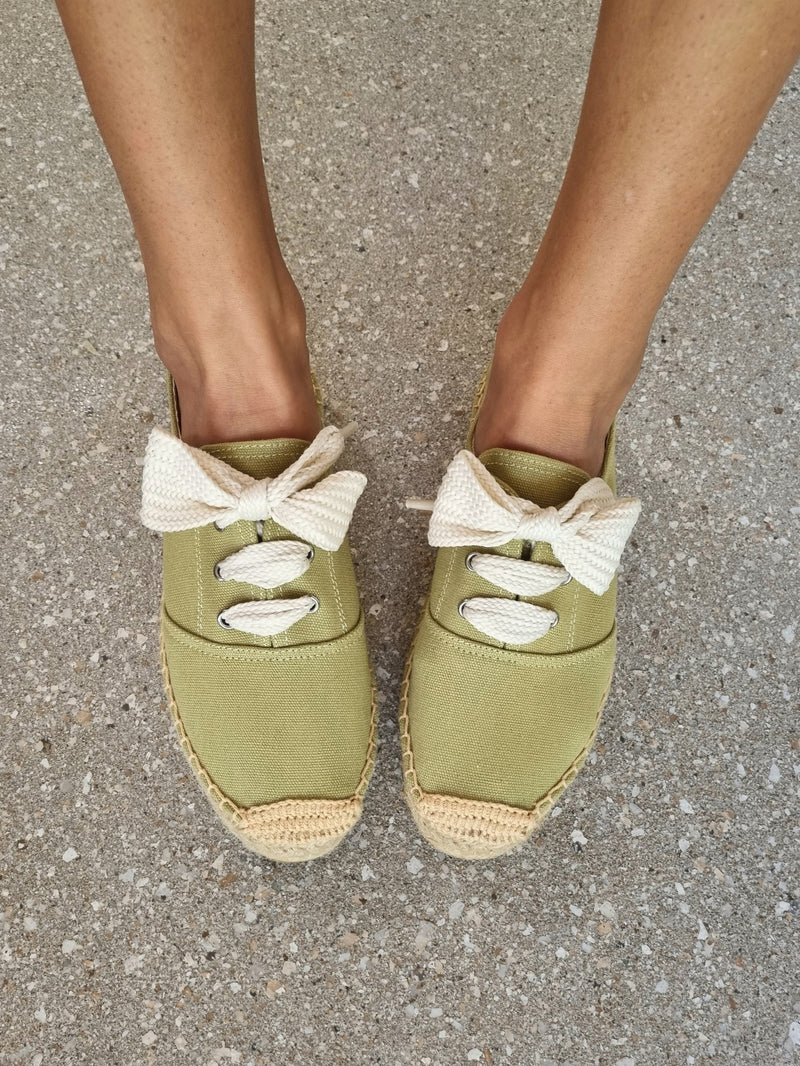 Lacey Espadrille Sneakers ~ Olive