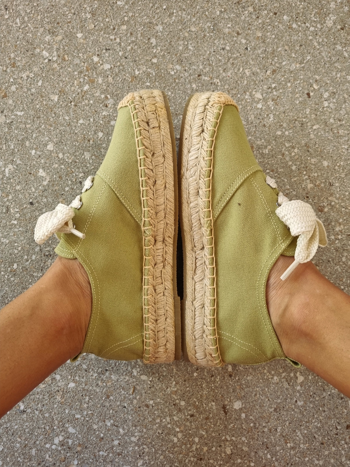 Lacey Espadrille Sneakers ~ Olive