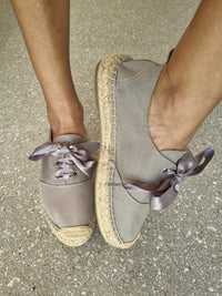 Lacey Espadrille Sneakers ~ Grey Violet