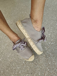 Lacey Espadrille Sneakers ~ Grey Violet