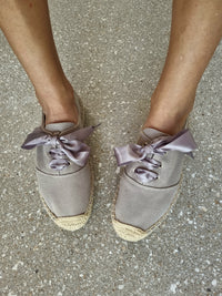 Lacey Espadrille Sneakers ~ Grey Violet