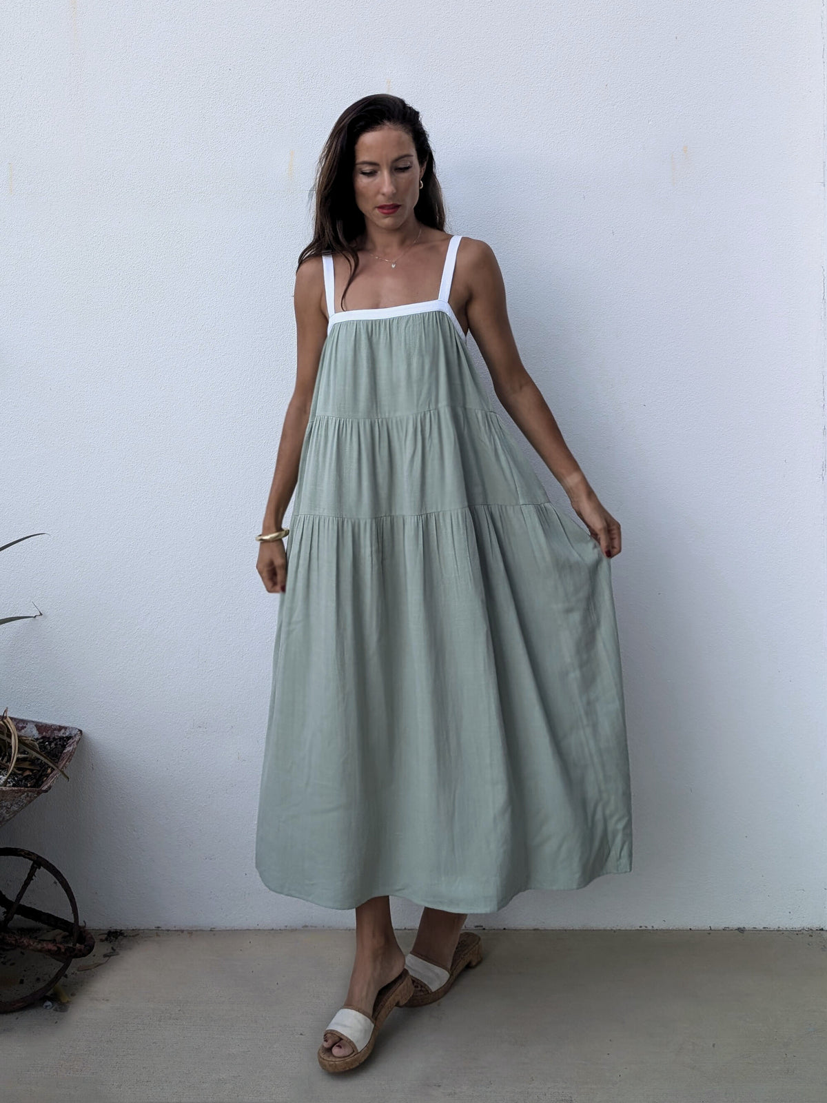 FLORENCE MAXI DRESS ~ SAGE