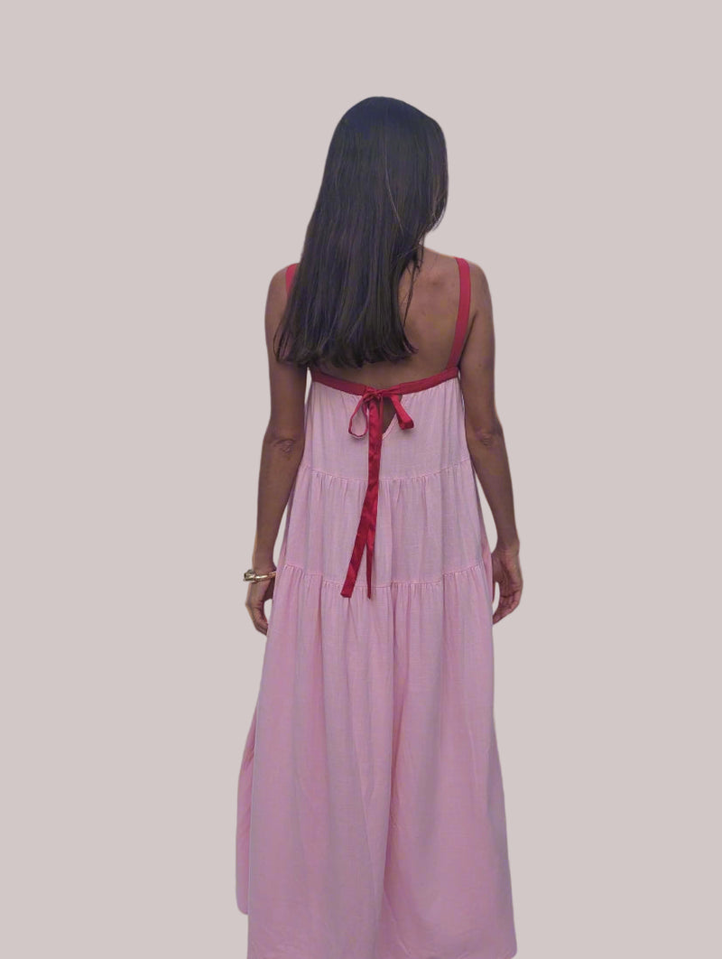 FLORENCE MAXI DRESS ~ PINK