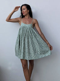 PRE-ORDER ~ VIENNA MINI DRESS ~ SAGE PALM