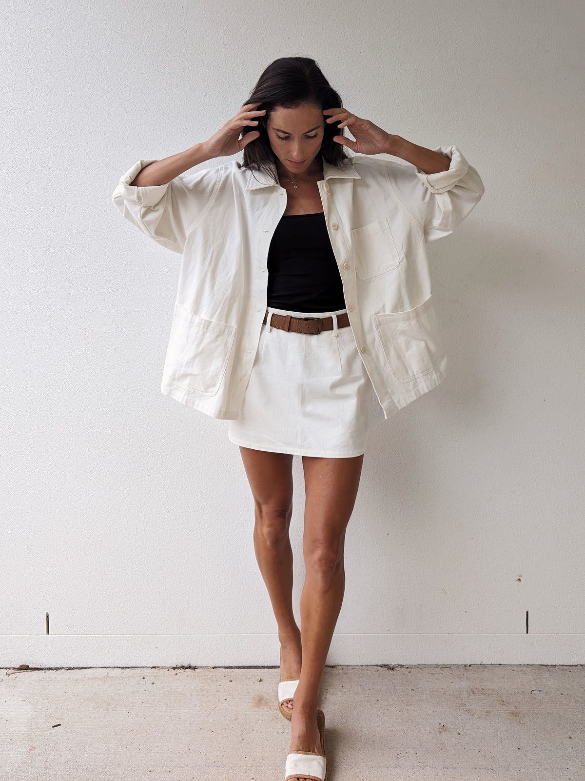 KORA COTTON JACKET ~ IVORY