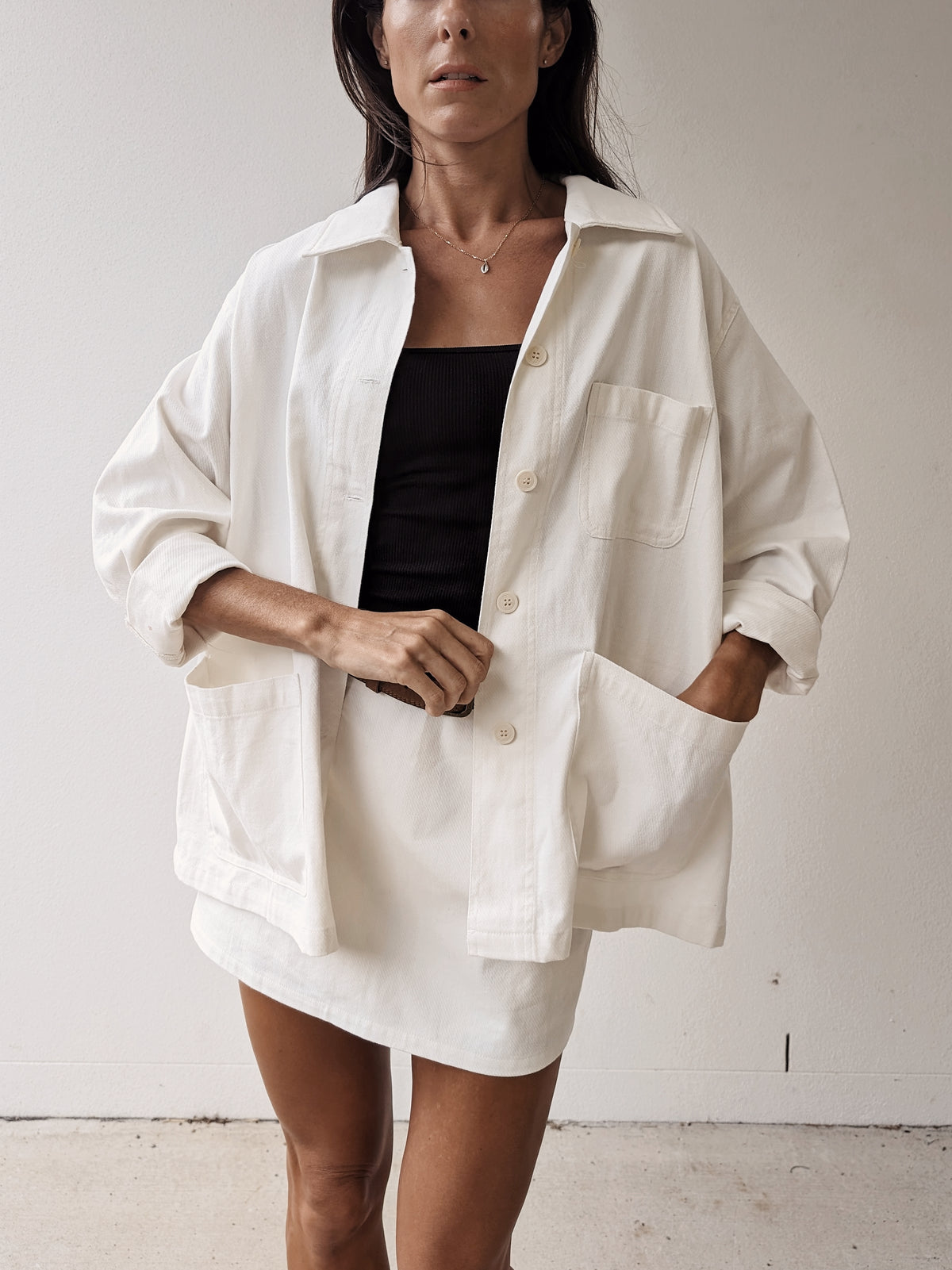 KORA COTTON JACKET ~ IVORY