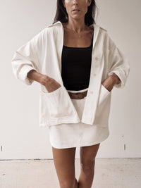 KORA COTTON JACKET ~ IVORY