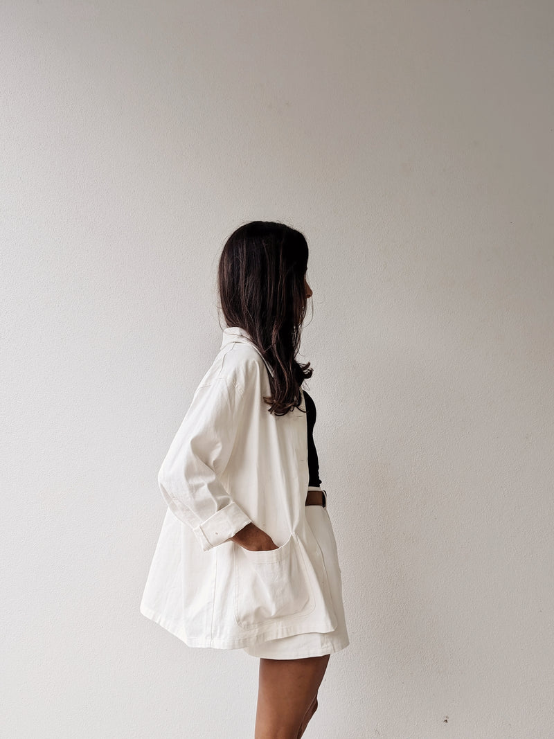 KORA COTTON JACKET ~ IVORY