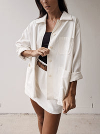 KORA COTTON JACKET ~ IVORY