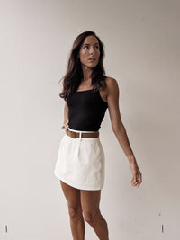 KORA COTTON SKORT ~ IVORY