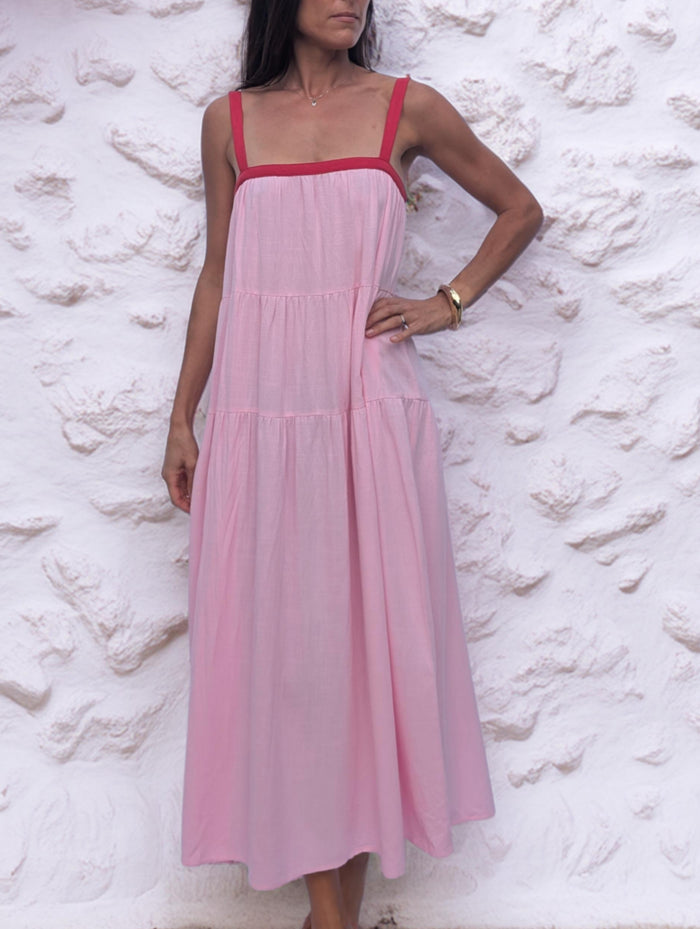 FLORENCE MAXI DRESS ~ PINK
