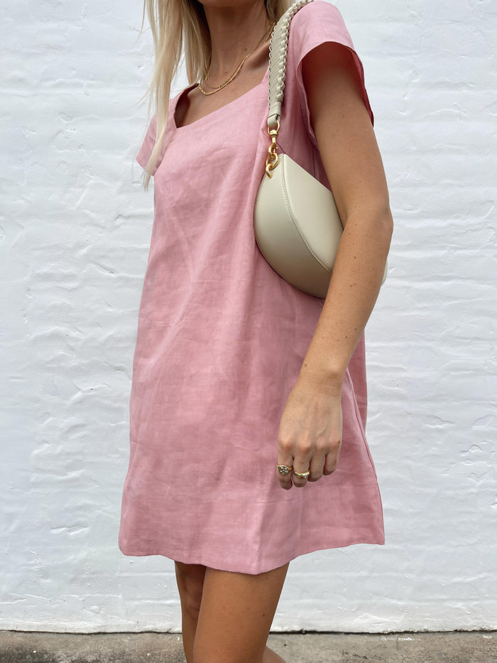 PRE-ORDER ~ ALBA MINI DRESS ~ BLUSH