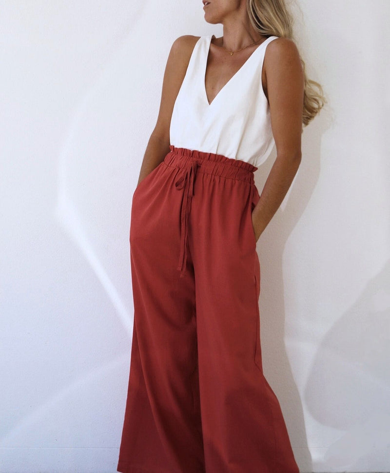 BEAU PANTS ~ CRIMSON