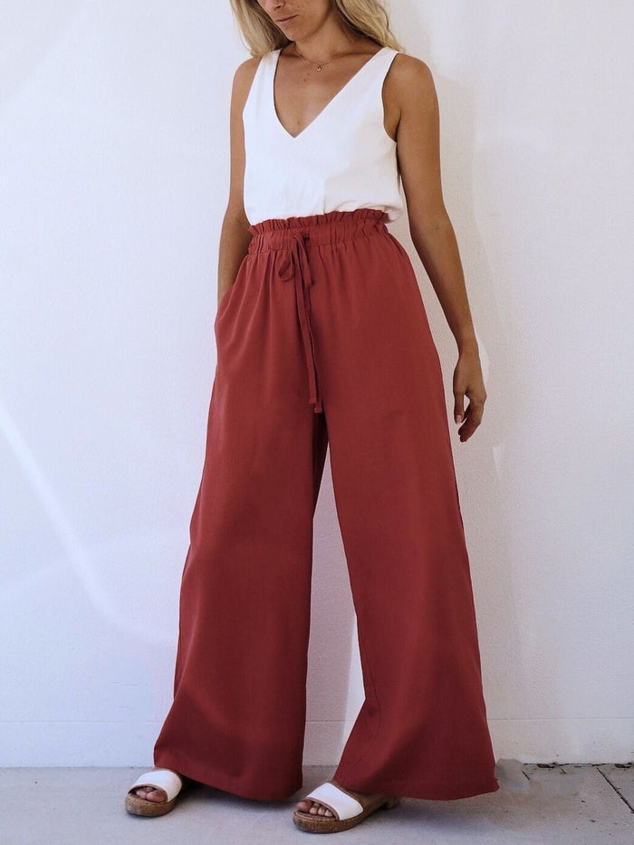 BEAU PANTS ~ CRIMSON