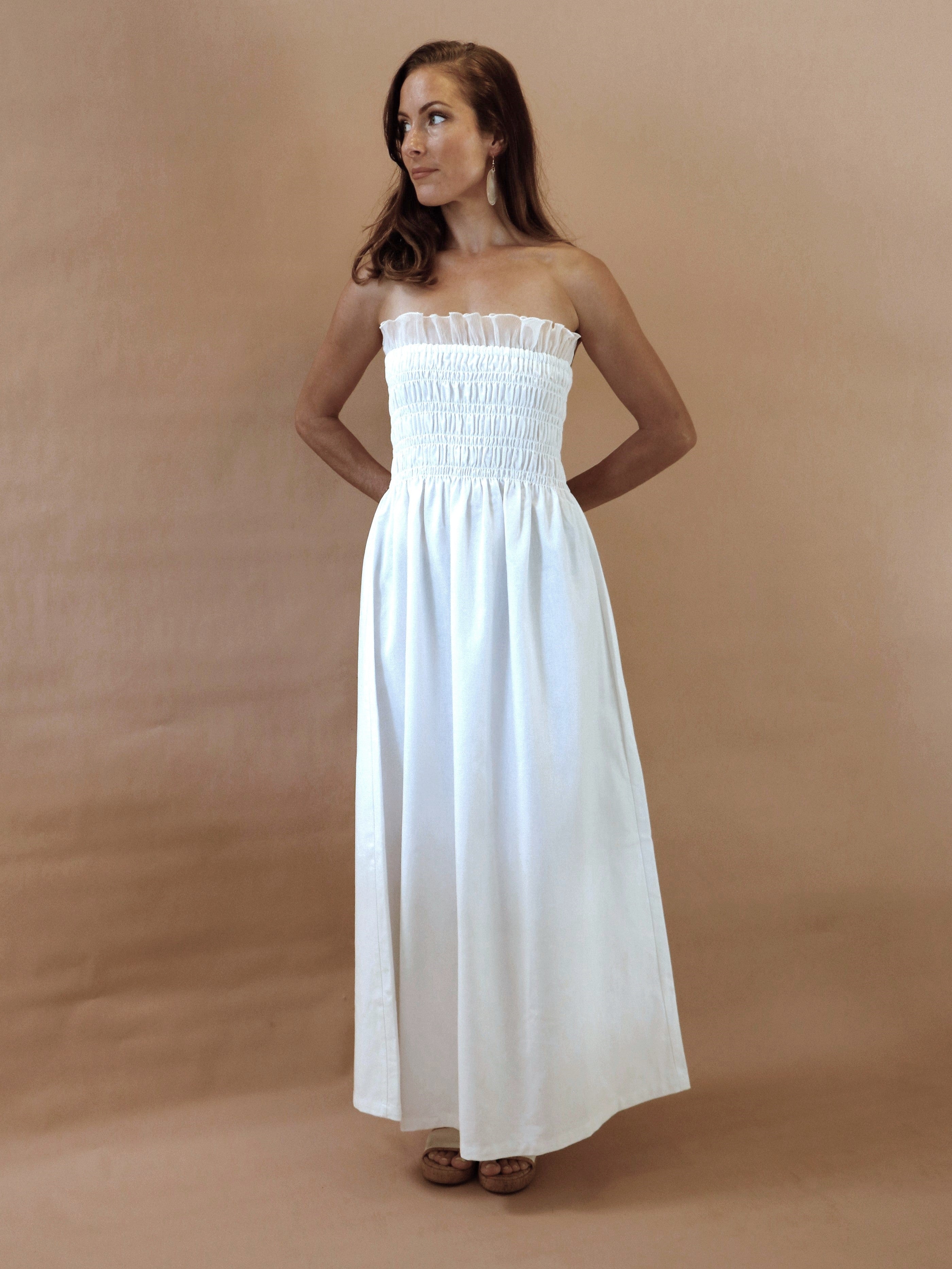 【Safiyaa】セレスティア ブラック&アイボリー ロングドレス SAFIYA DRESS ~ IVORY – Moni The Label