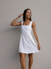 PIPPA MINI DRESS ~ WHITE