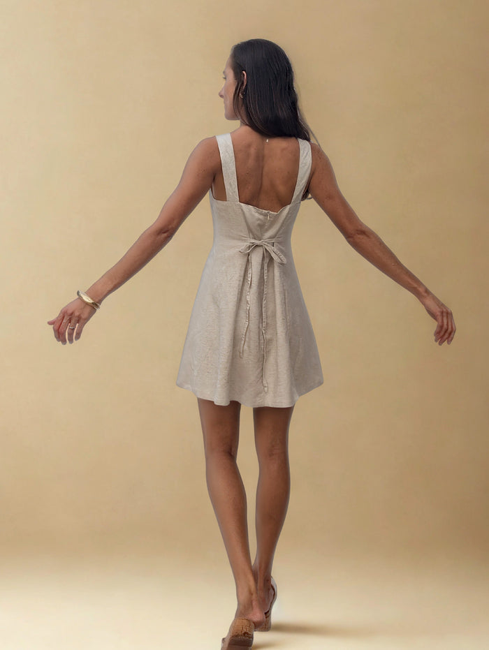 PIPPA MINI DRESS ~ NATURAL