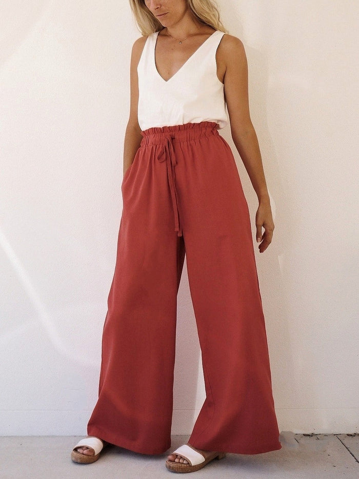 BEAU PANTS ~ CRIMSON