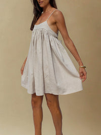 VIENNA MINI DRESS ~ NATURAL