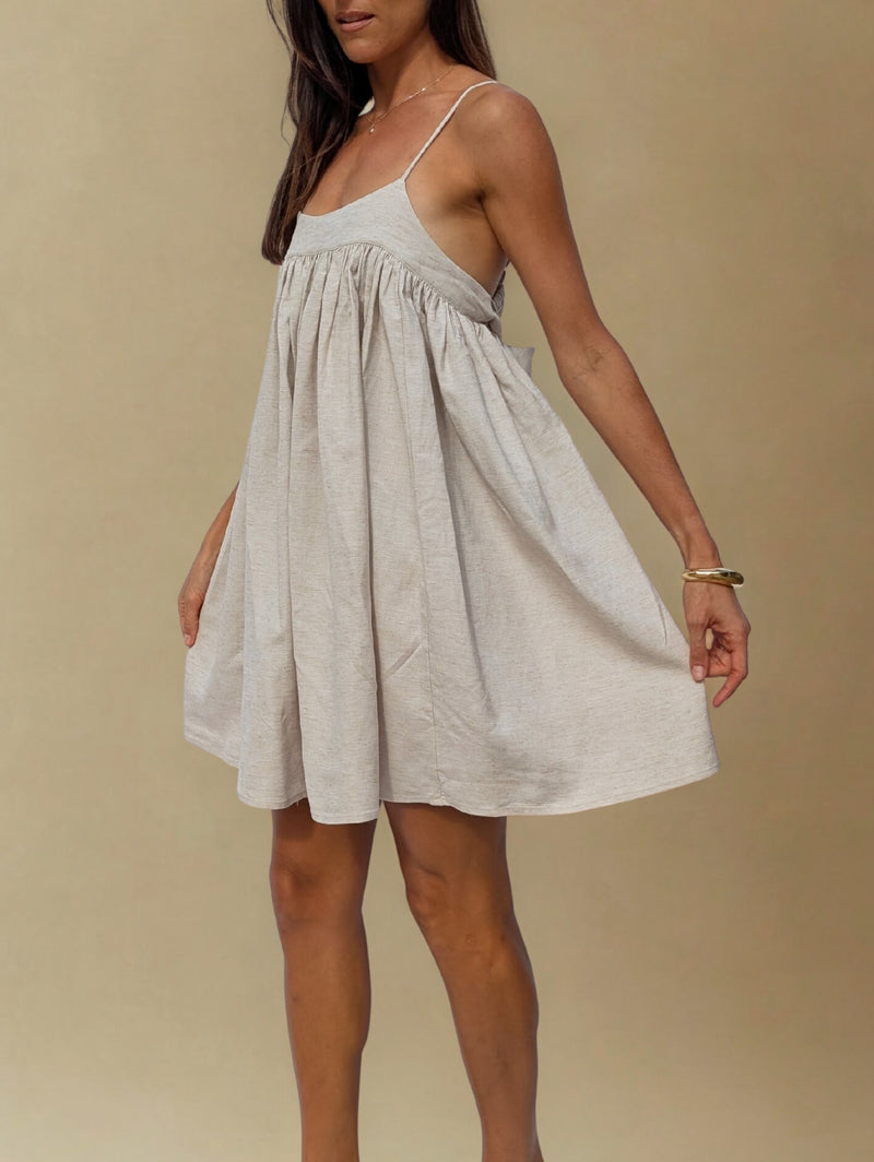 VIENNA MINI DRESS ~ NATURAL
