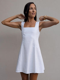 PIPPA MINI DRESS ~ WHITE