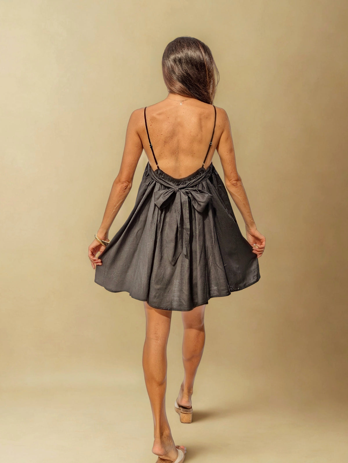 VIENNA MINI DRESS ~ BLACK