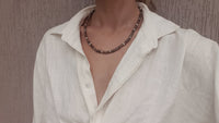 Behati Necklace ~ Coconut Shell & Sterling Silver