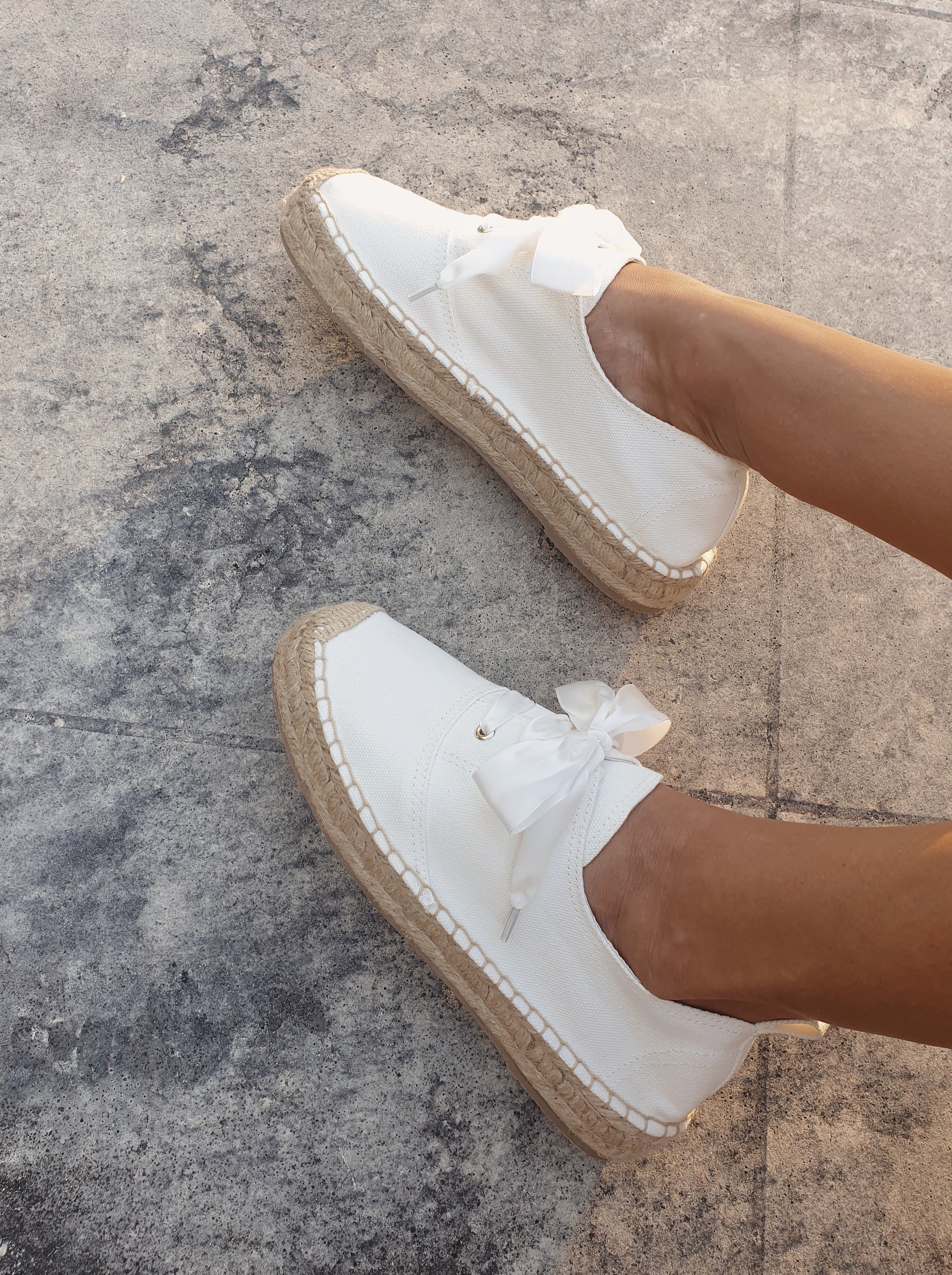 Espadrille white sneakers on sale