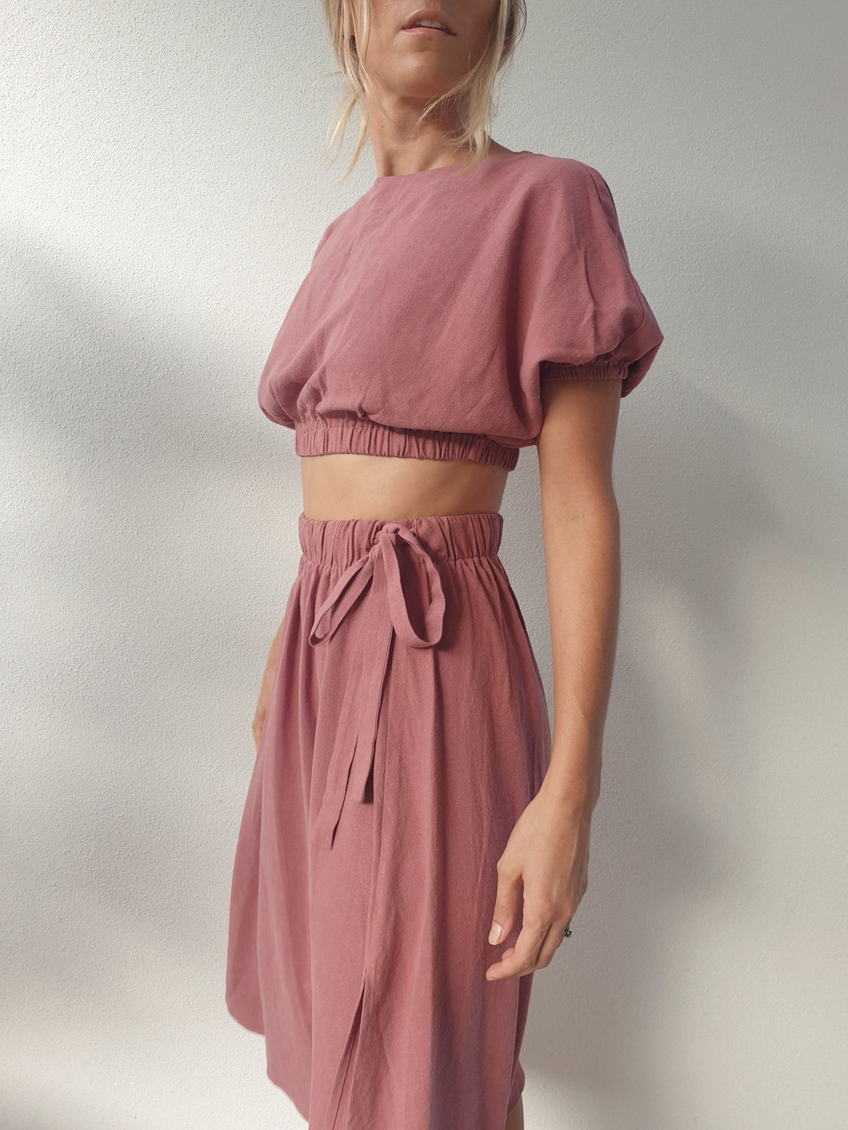 Paloma Crop Top ~ Dusty Lilac