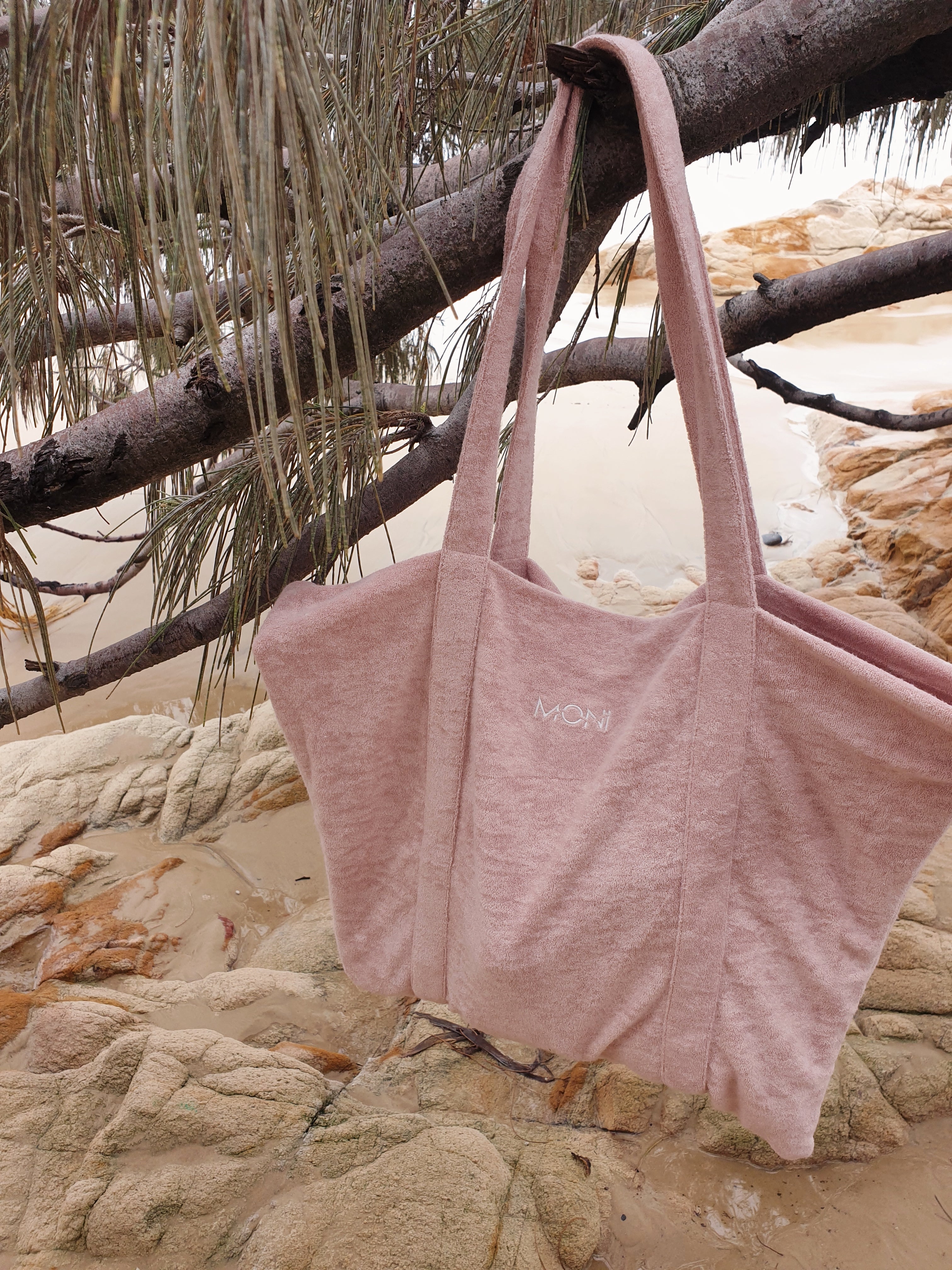 Terry cloth tote bag new arrivals