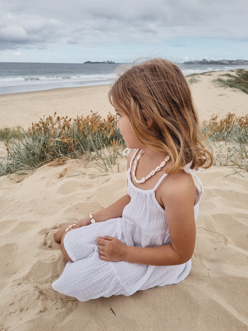 Mahali Shell Bead Necklace ~ Children Size