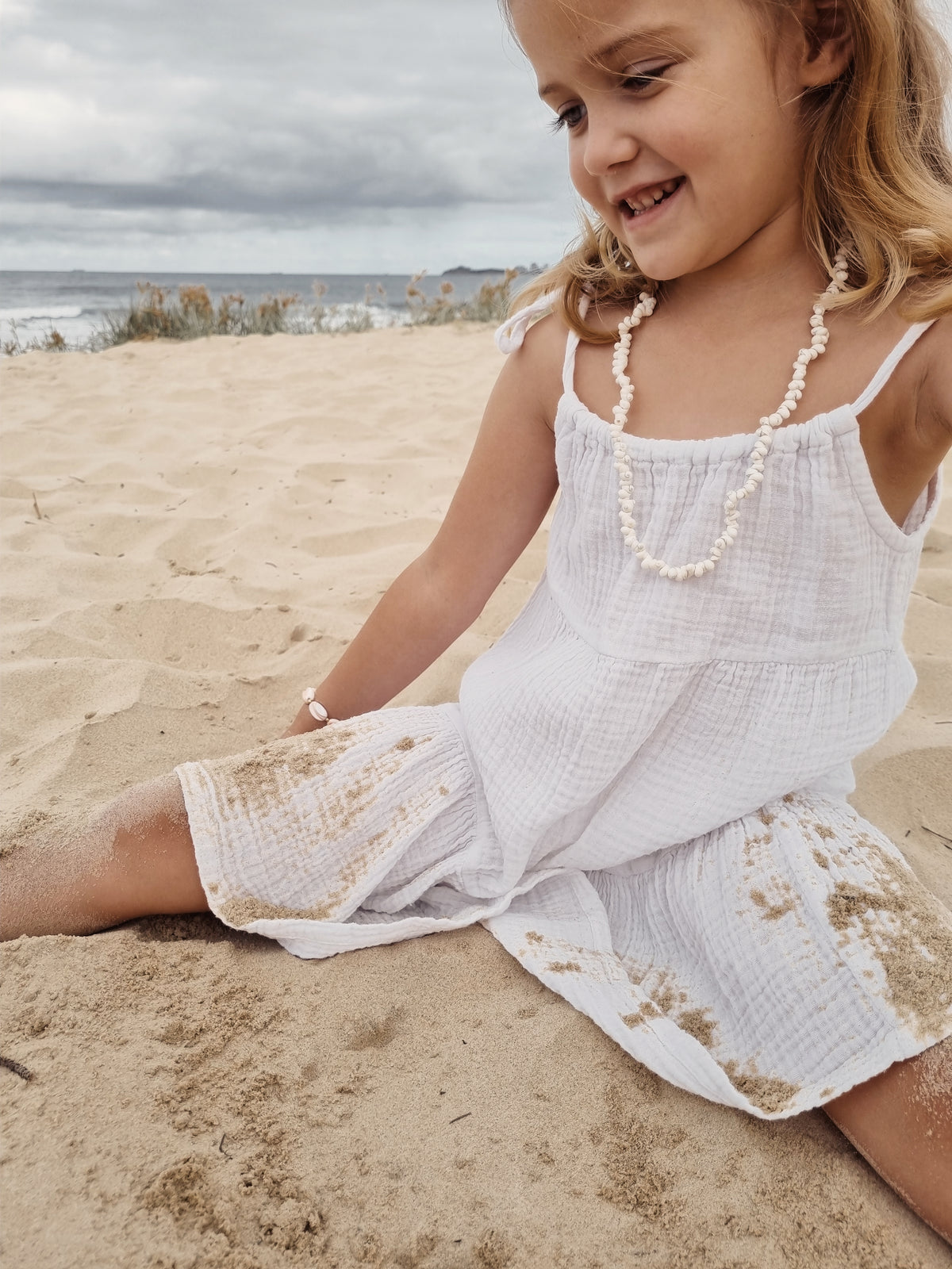 Loka Shell Necklace White ~ Children Size – Moni The Label