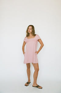 PRE-ORDER ~ ALBA MINI DRESS ~ BLUSH