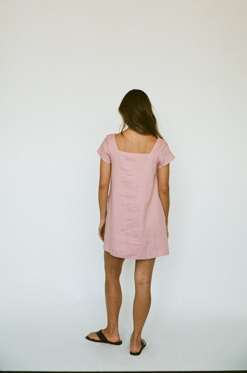 PRE-ORDER ~ ALBA MINI DRESS ~ BLUSH