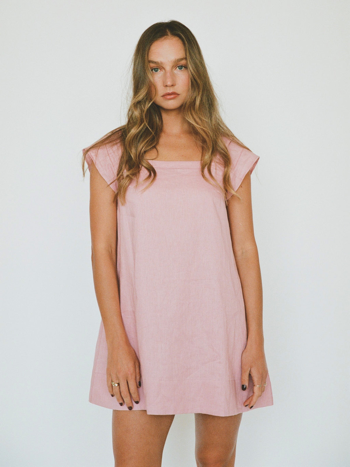 PRE-ORDER ~ ALBA MINI DRESS ~ BLUSH