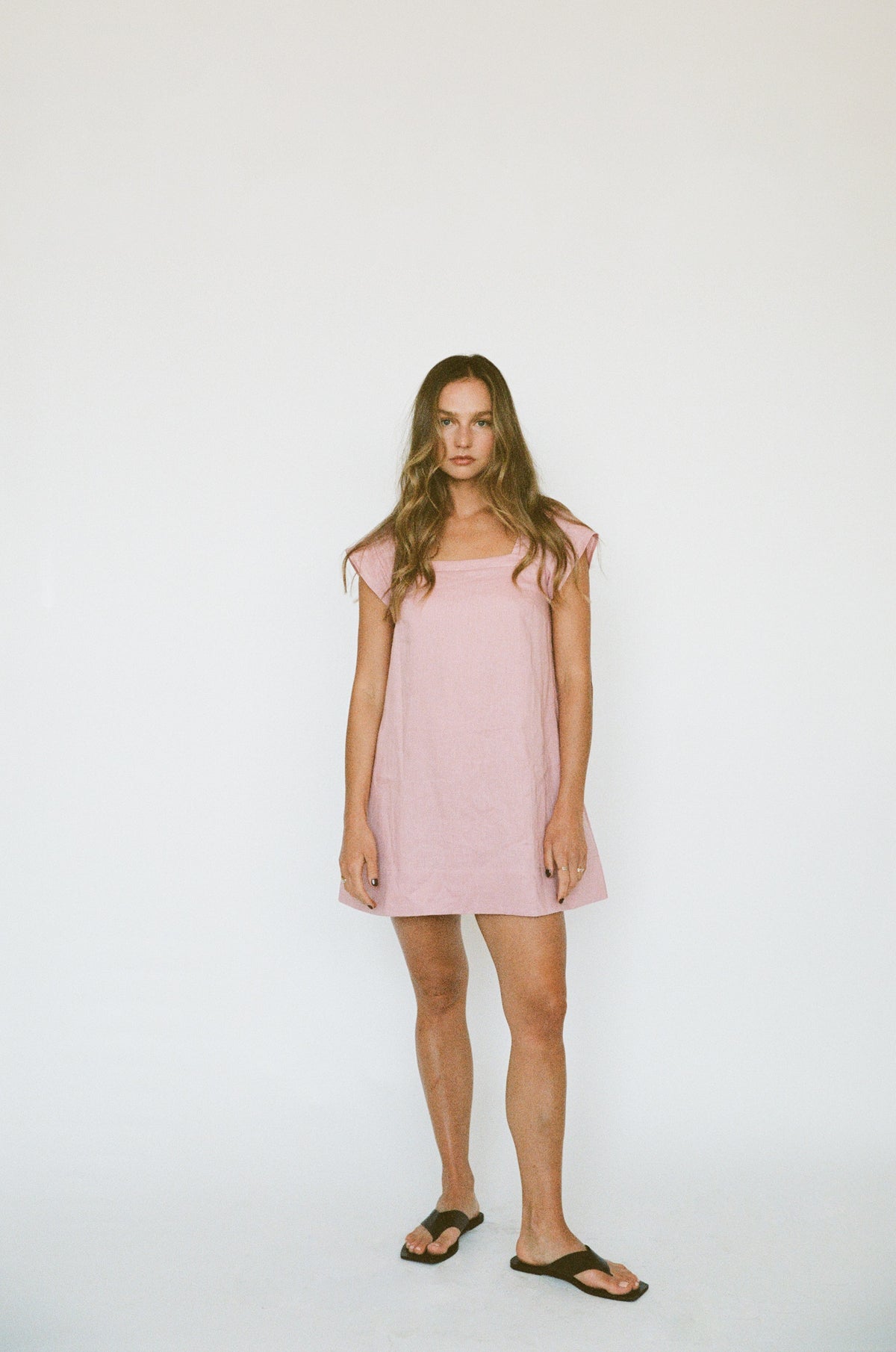 PRE-ORDER ~ ALBA MINI DRESS ~ BLUSH