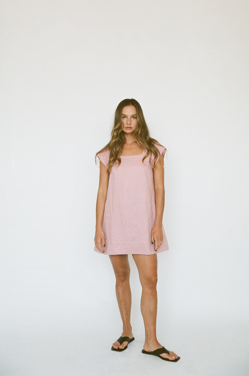 PRE-ORDER ~ ALBA MINI DRESS ~ BLUSH
