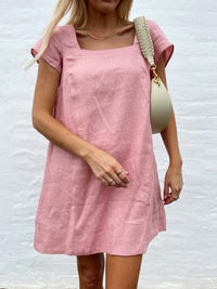PRE-ORDER ~ ALBA MINI DRESS ~ BLUSH