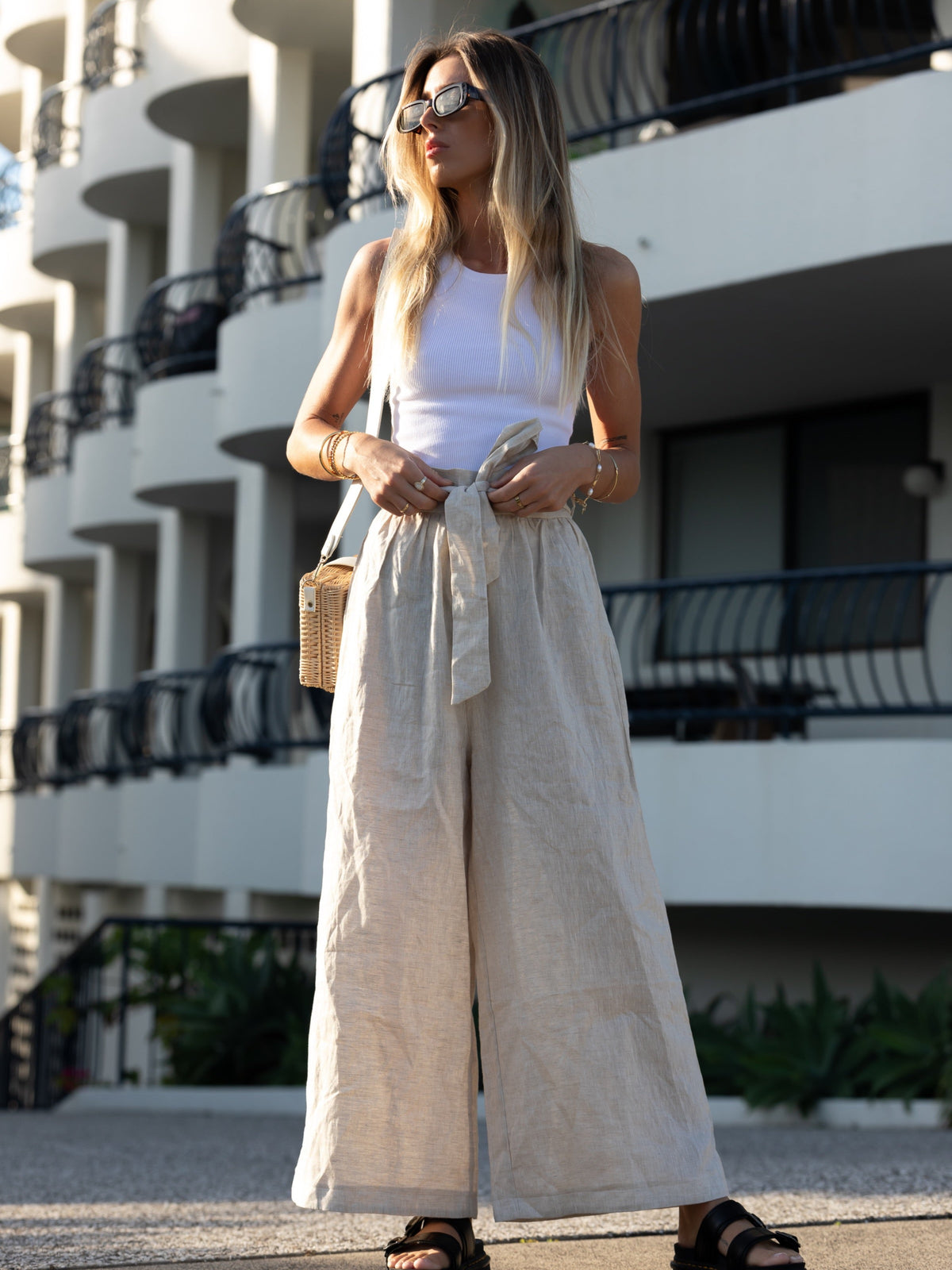 Lucca Linen Pants ~ Natural