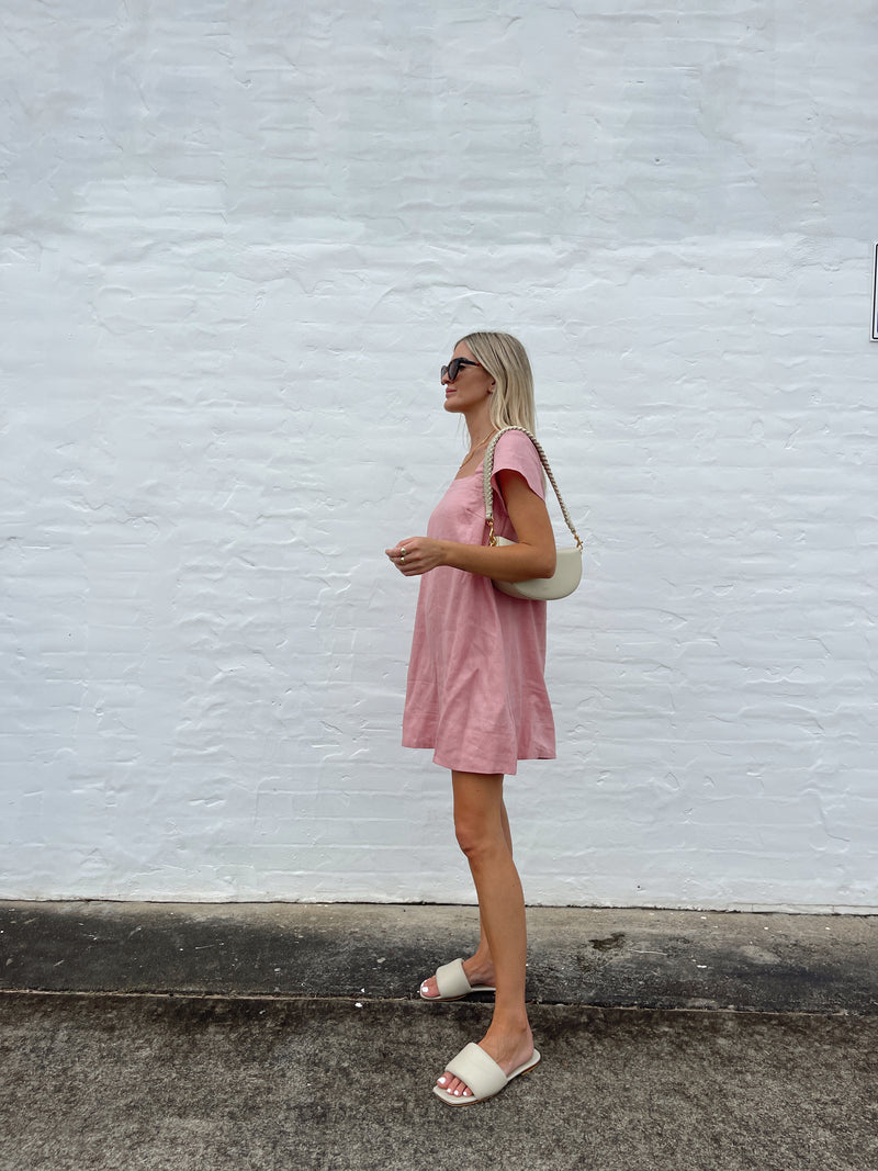 PRE-ORDER ~ ALBA MINI DRESS ~ BLUSH